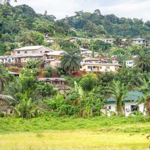Village of Limbe in Cameroon, west africa. African villagers in Cameroon.